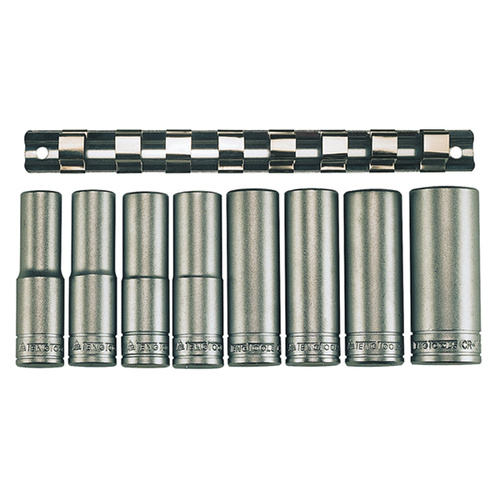 Teng 9Pce 1/2" Dr. Deep Socket Set 13-24mm 6PNT