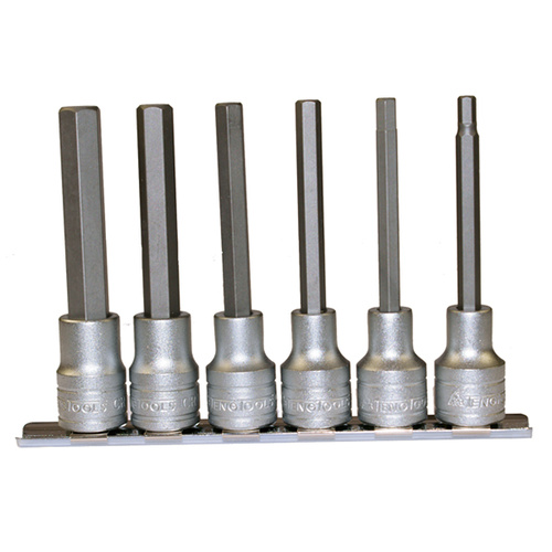 Teng 6Pce 1/2" Dr. Long Hex Socket Set 5-12mm