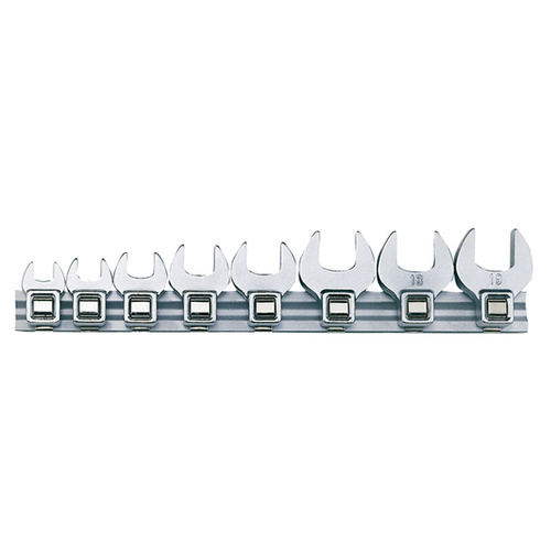 Teng 8Pce mm Crowfoot Wrench Set 10-19mm