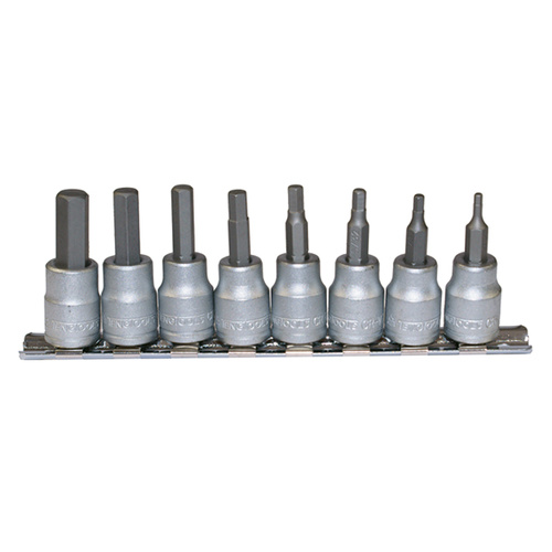 Teng 8Pce 3/8" Dr. AF Hex Bit Socket Set 3/32-3/8"