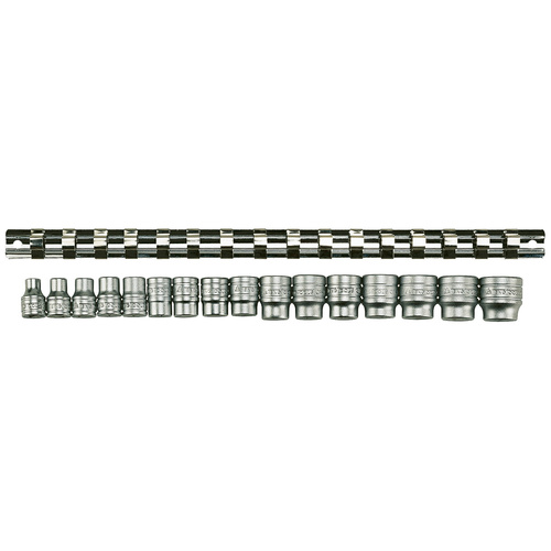 Teng 16Pce 3/8" Dr. mm Socket Set 7-22mm 6PNT