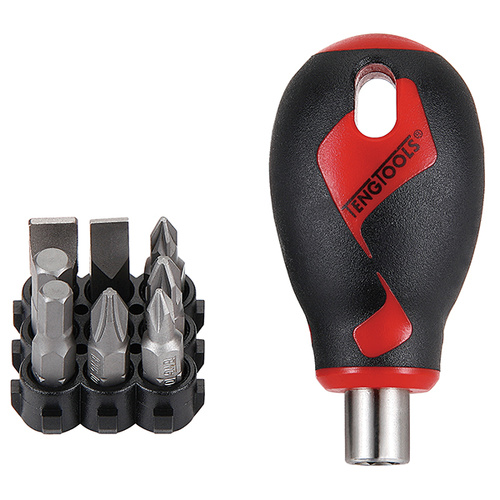 Teng 9Pc MD Stubby Bits Screwdriver