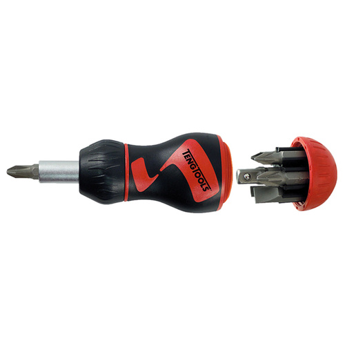 Teng 8Pce Megadr. Stubby Ratchet Bits Driver