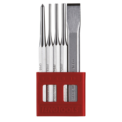Teng 5Pce Punch & Chisel Set