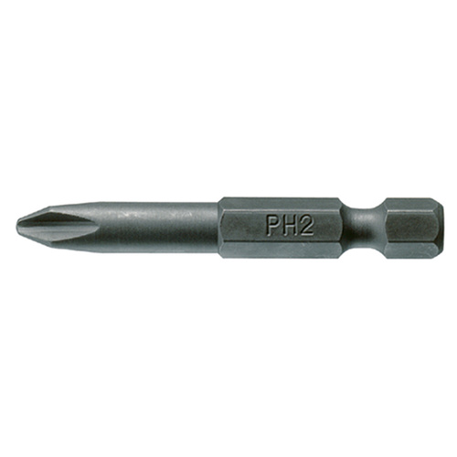 Teng 1/4" Hex Dr. PH2 Bit X 50mm (L) - 3Pce