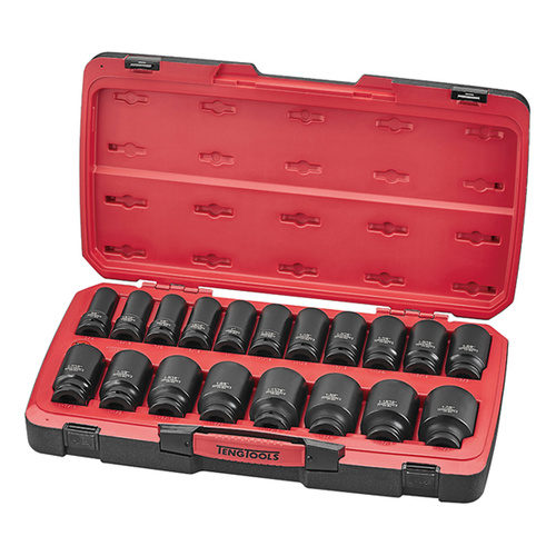 Teng 21Pce 3/4" Dr. AF Deep Impact Socket Set 6-PNT