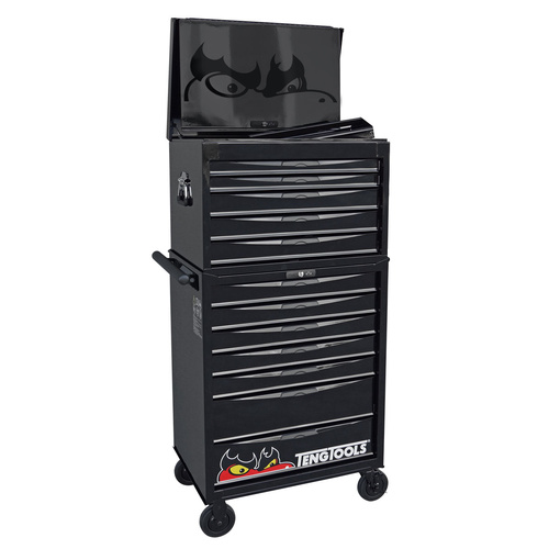 Teng 272Pce 26" 12 Drawer Stack Tool Kit, Metric & Imperial, EVA Trays, Black
