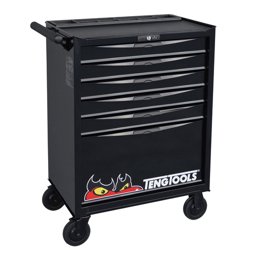 Teng 6-Dr. 8-Series Roller Cabinet - Black**