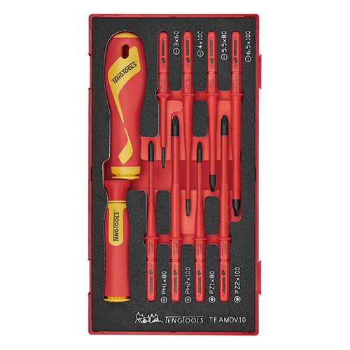 Teng 10Pce Interchangeable Blade Set Insulated