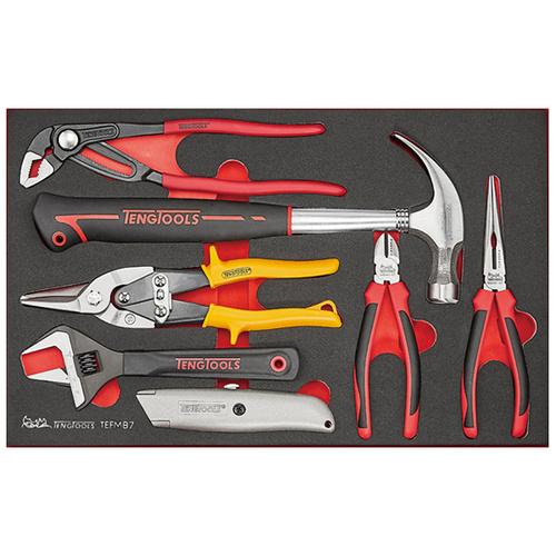 Teng 7Pce Plier And Hammer Set (EVA)