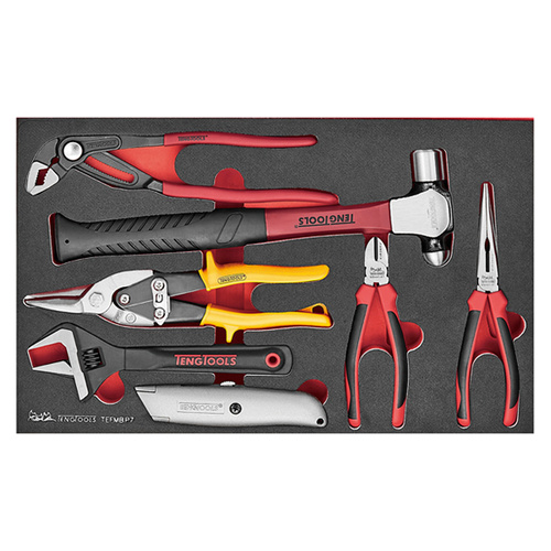 Teng 7Pce Plier And Hammer Set (EVA)