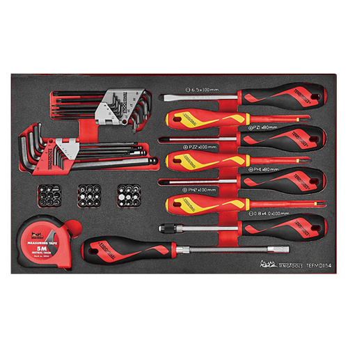 Teng 54Pce Screwdriver & Hex/TX Key Set (EVA)