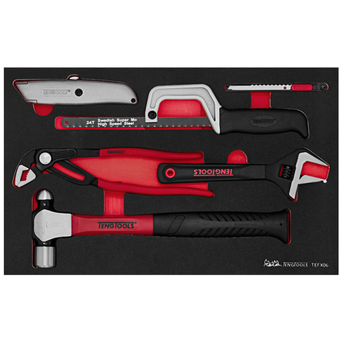 Teng 6Pce Plumbingtool Set BP Hammer