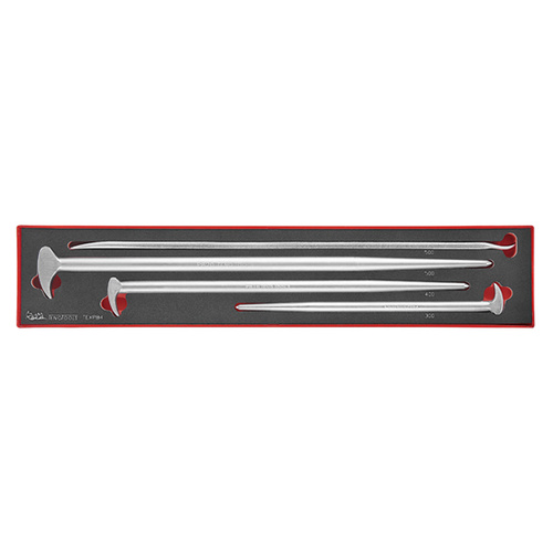 Teng 4Pce Roll/Heel Bar Set W/Tyre Lever - TEX-TRAY