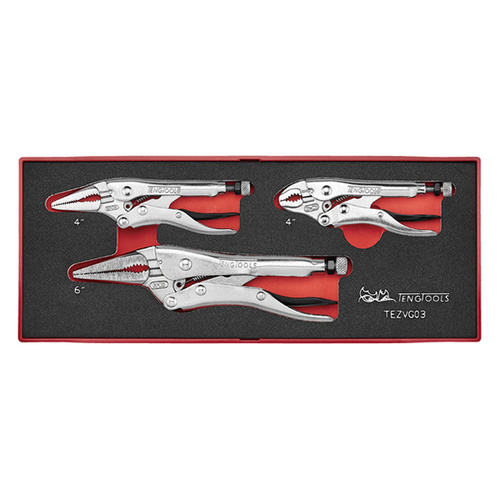 Teng 3Pce Plier Set Power Grip