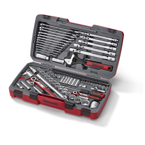 Teng 106Pce 1/4"-3/8"-1/2" Dr. Metric Socket & Tool Set