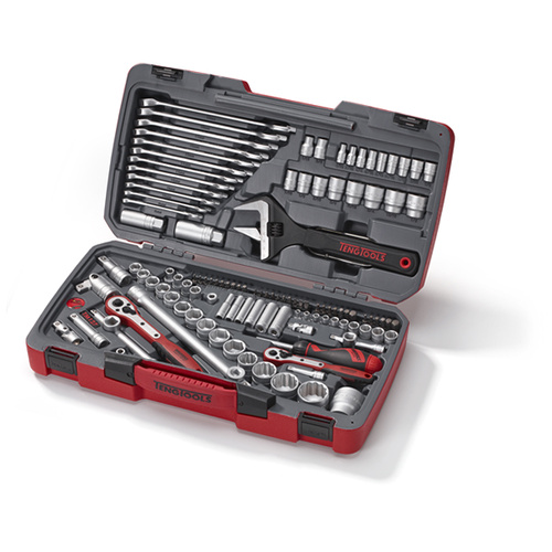 Teng 127Pce 1/4"-3/8"-1/2" Dr. Metric Socket & Tool Set