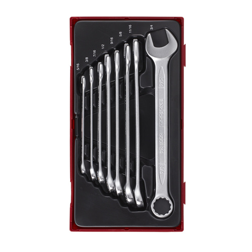 Teng 8Pce AF Combination Spanner Set 5/16-3/4" - TC-TRAY