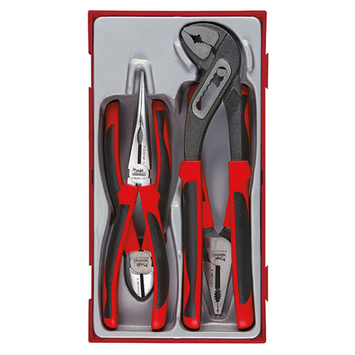 Teng 4Pce MB TPR Grip Plier Set - TC-TRAY