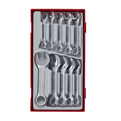Teng 10Pce Stubby Combination Spanner Set 10-19mm - TC-TRAY