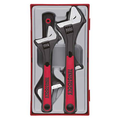 Teng 4Pce Adjustable Wrench Set - TC-TRAY