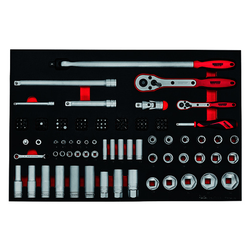 Teng 126Pce Socket Set 1/4" & 1/2" Dr. (EVA)
