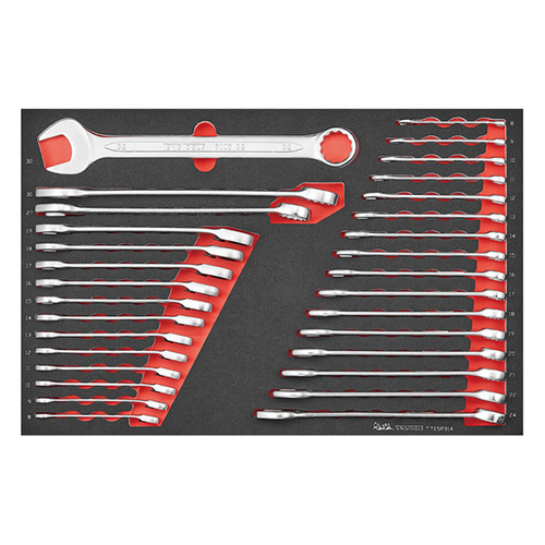 Teng Metric Combination & Ratcheting Spanner Set 31 Pce