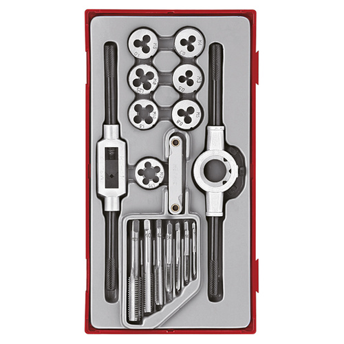 Teng 17Pce Metric Tap & Die Set - TC-TRAY