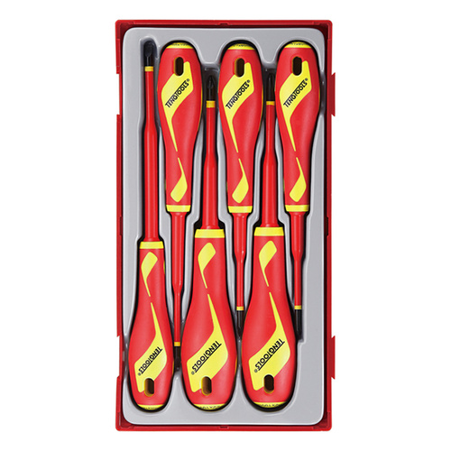 Teng 6Pce MD 1000V VDE Screwdriver Set (Rbd) - TC-TRAY