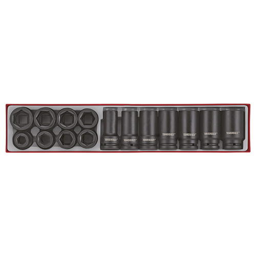 Teng 15Pce 3/4" Dr. Impact Reg & Deep Socket Set - TTX-Tray