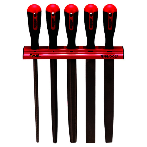 Teng 5Pce 10 File Set W/ Wall Rack