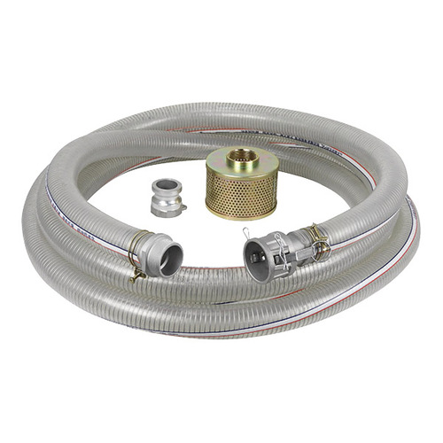 Water Transfer Suction Hose 50mm x 7mtr With Cam Lock Fitting & Filter