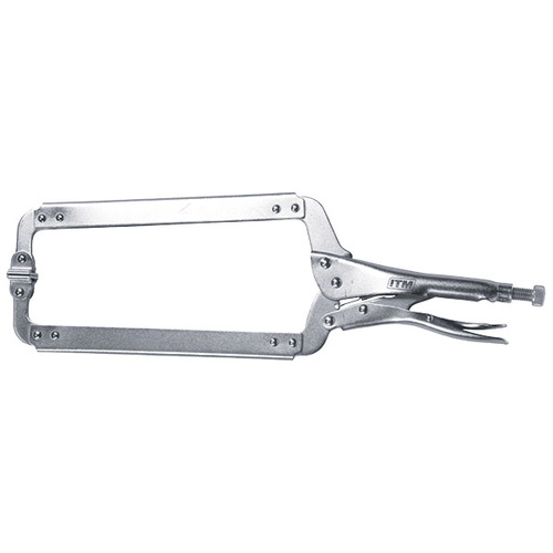 ITM Locking Plier, C Clamp Swivel Pad, 450mm