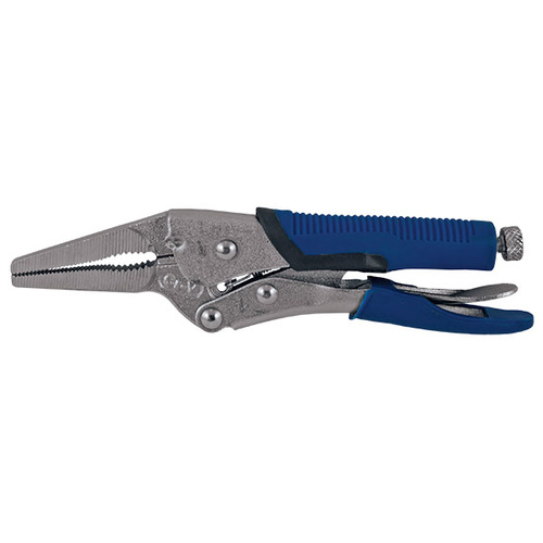 ITM Locking Plier, Long Nose With Tpr Rubber Grip, 165mm