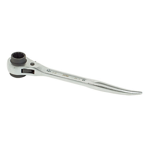Ratchet Podger Wrench, Stubby Cranked Handle 21mm x 24mm, 240mm Length