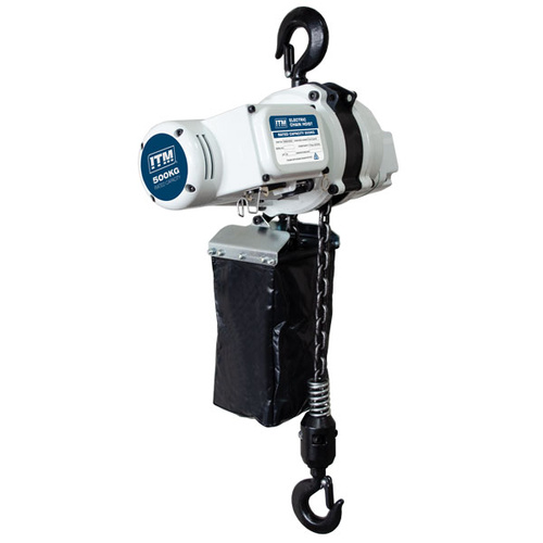 ITM 240V Compact Electric Chain Hoist, 500Kg, 3 Meter Lift