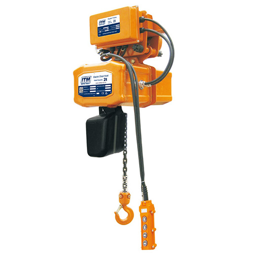 ITM 240V Electric Chain Hoist With Electric Trolley, 2 Tonne, 3 Meter Lift