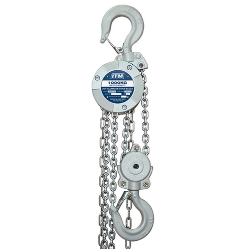 ITM Chain Block, Aluminium 360 Degree, 1000 Kg, 3 Meter Lift