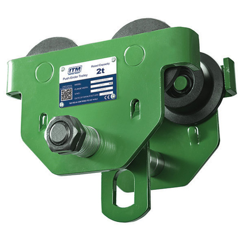 ITM Push Girder Trolley, 2 Tonne, 88-203mm Beam Width