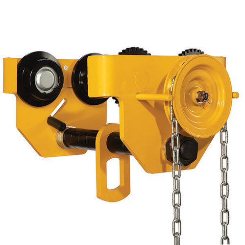 ITM Geared Girder Trolley, 3 Tonne, 88-203mm Beam Width