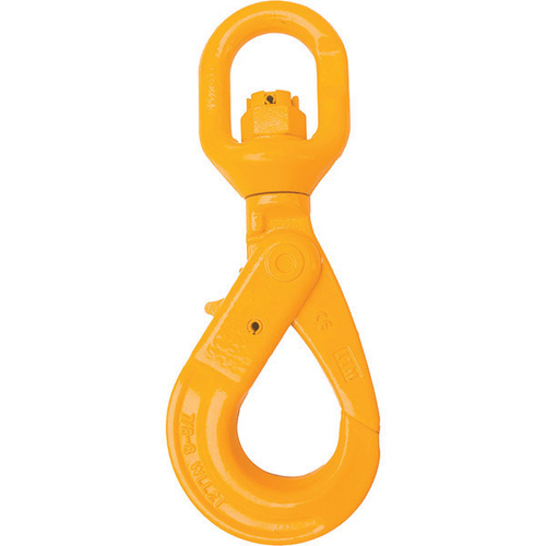 ITM G80 Components, Eye Swivel Self Locking Hook, 13mm Chain Size