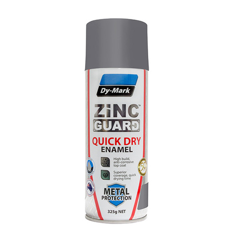 Zinc Guard Quick Dry Enamel Pewter Grey N63 325g *LIMITED STOCK*